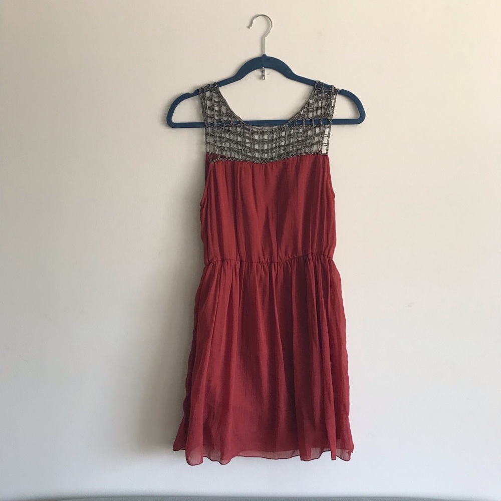 NWOT Willow & Clay Beaded Dress, Size S